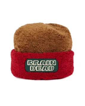 Marker Stamp Sherpa Beanie  - Brown Multi