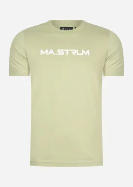 MA.Strum chest print tee - tea