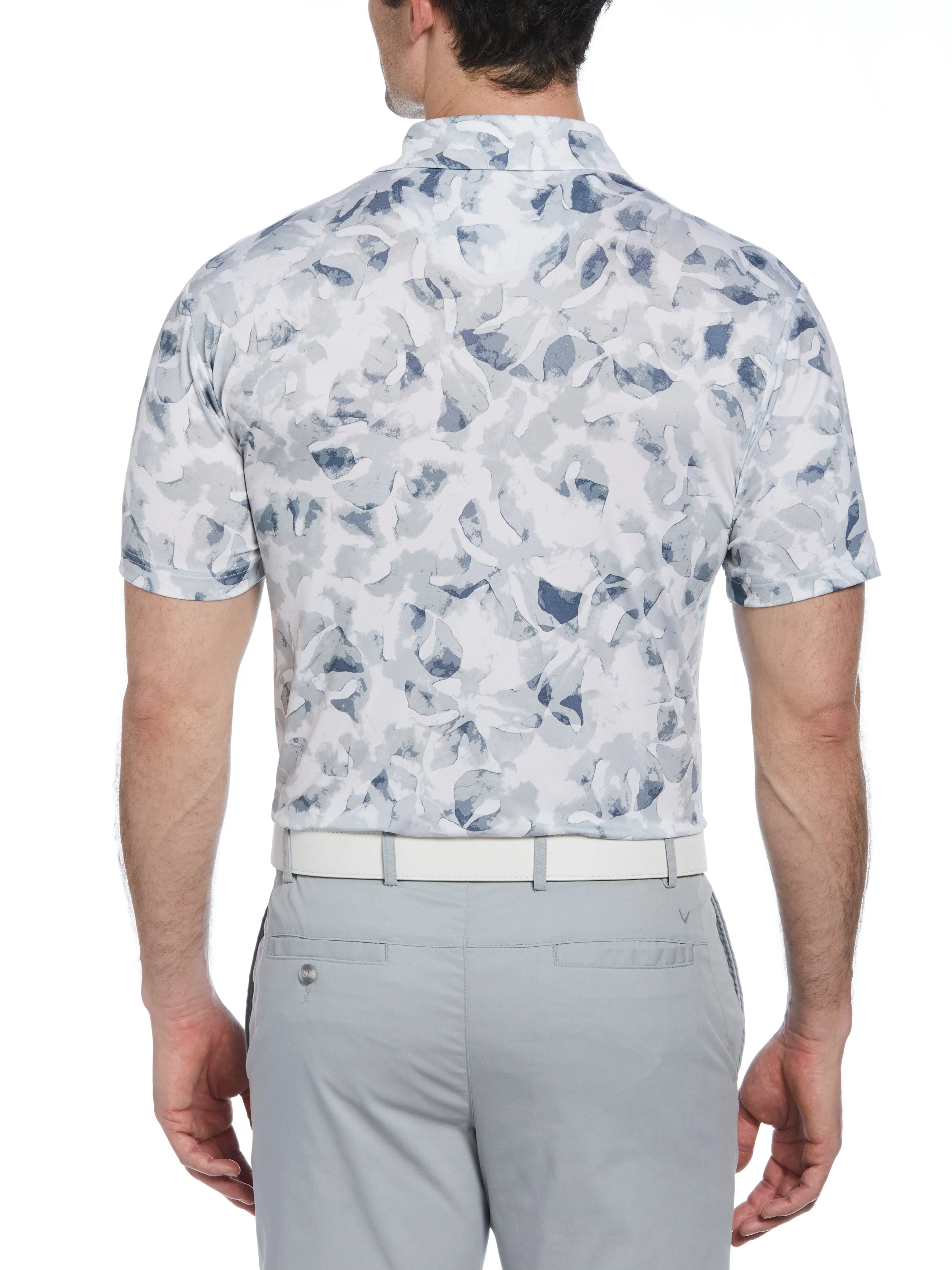 Men's All Over Tye Dye Golf Print Polo Shirt