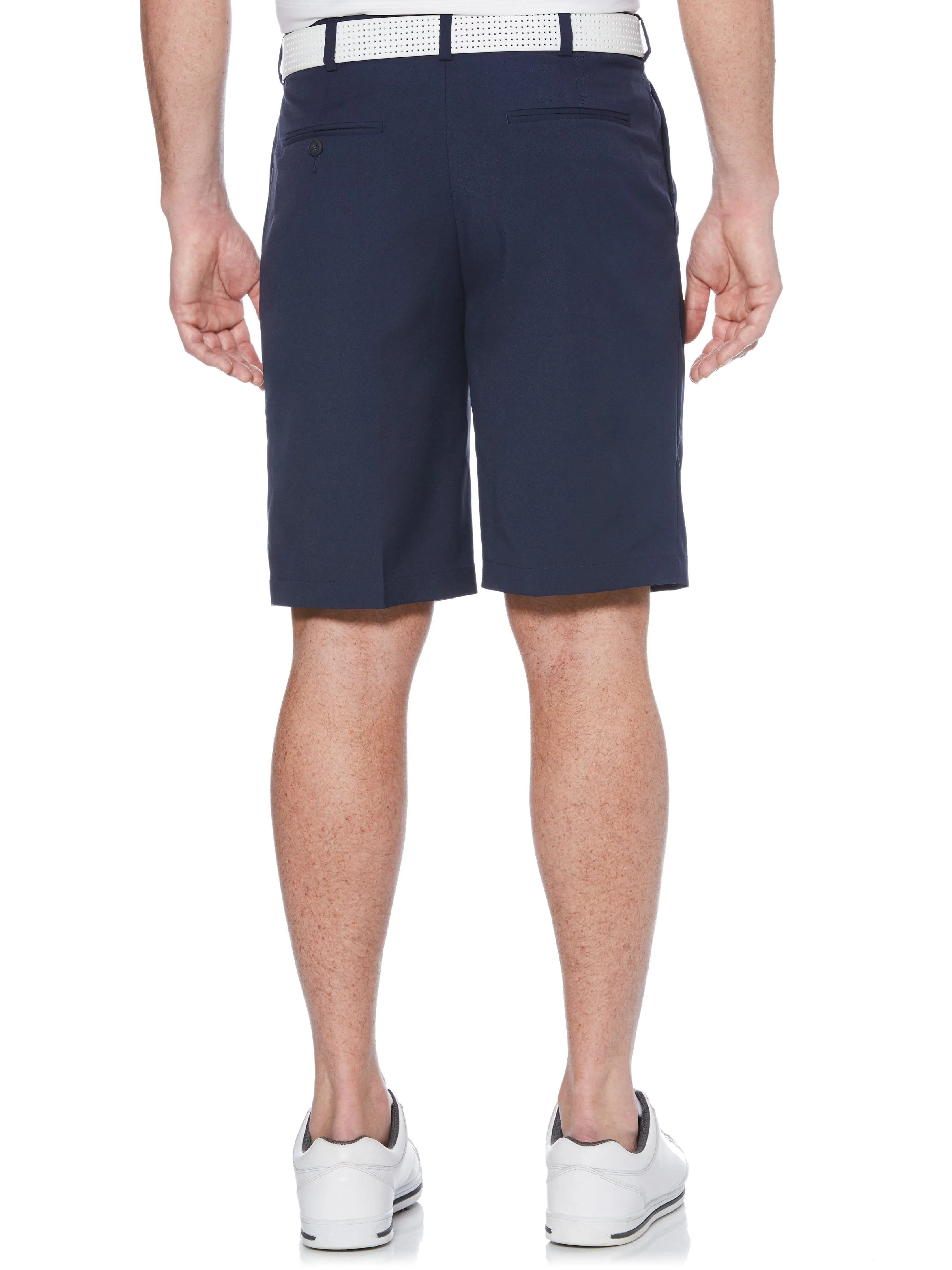 Men's Double Pleated Golf Short with Active Waistband