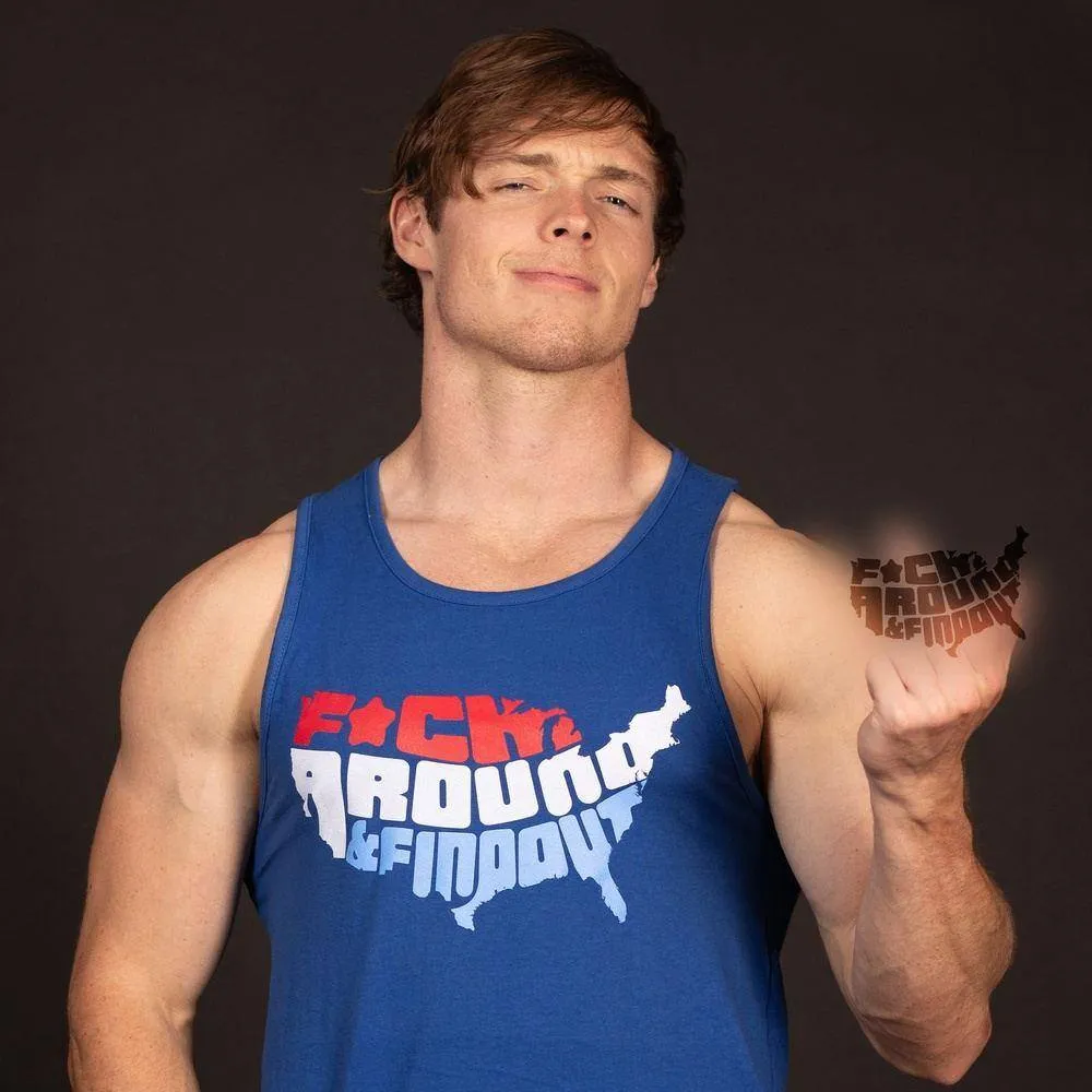Men's F*ck Around and Find Out Tank - Royal