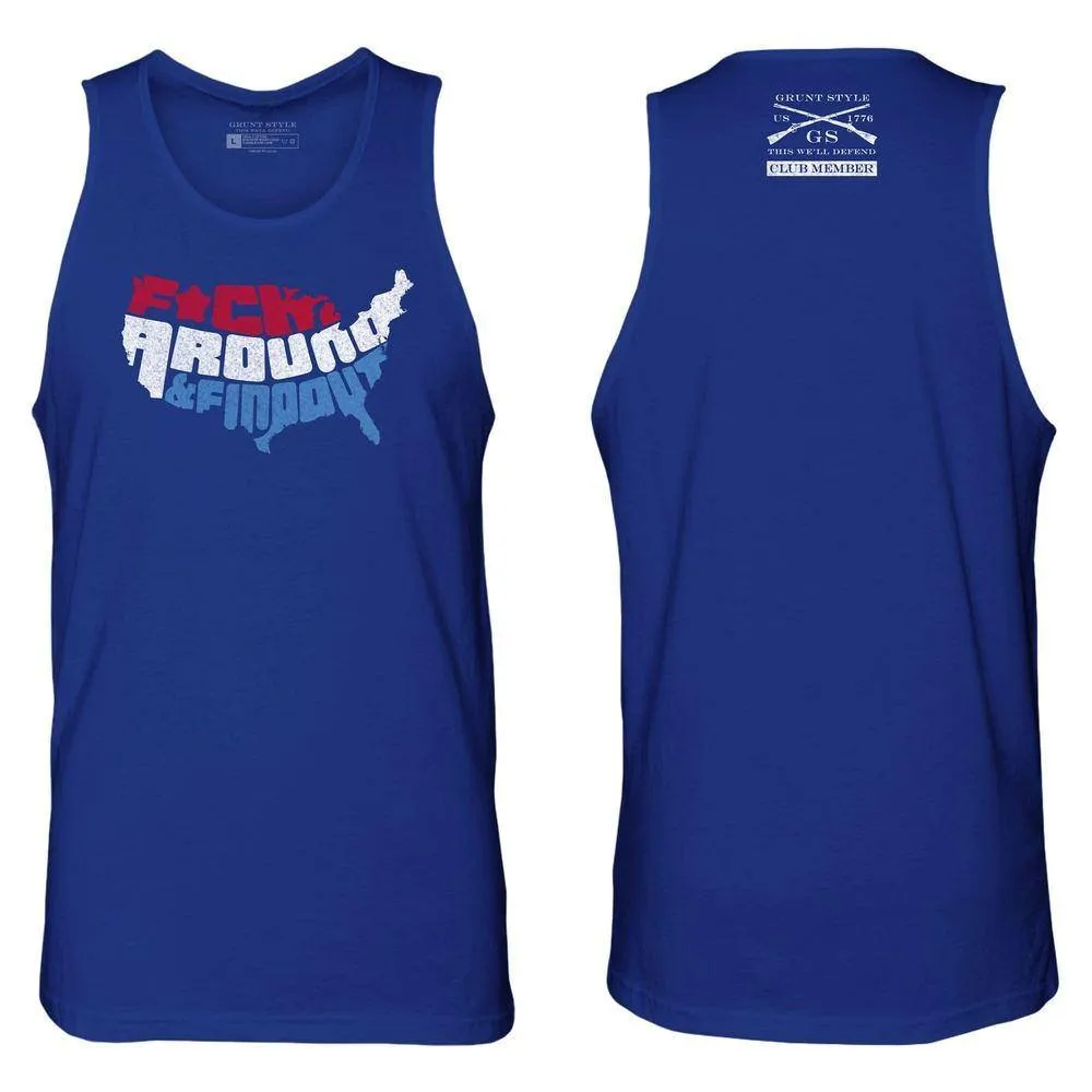 Men's F*ck Around and Find Out Tank - Royal