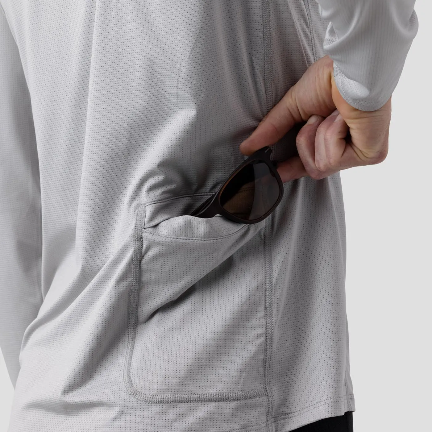 Men's UV Hooded Trail Shirt - Fog