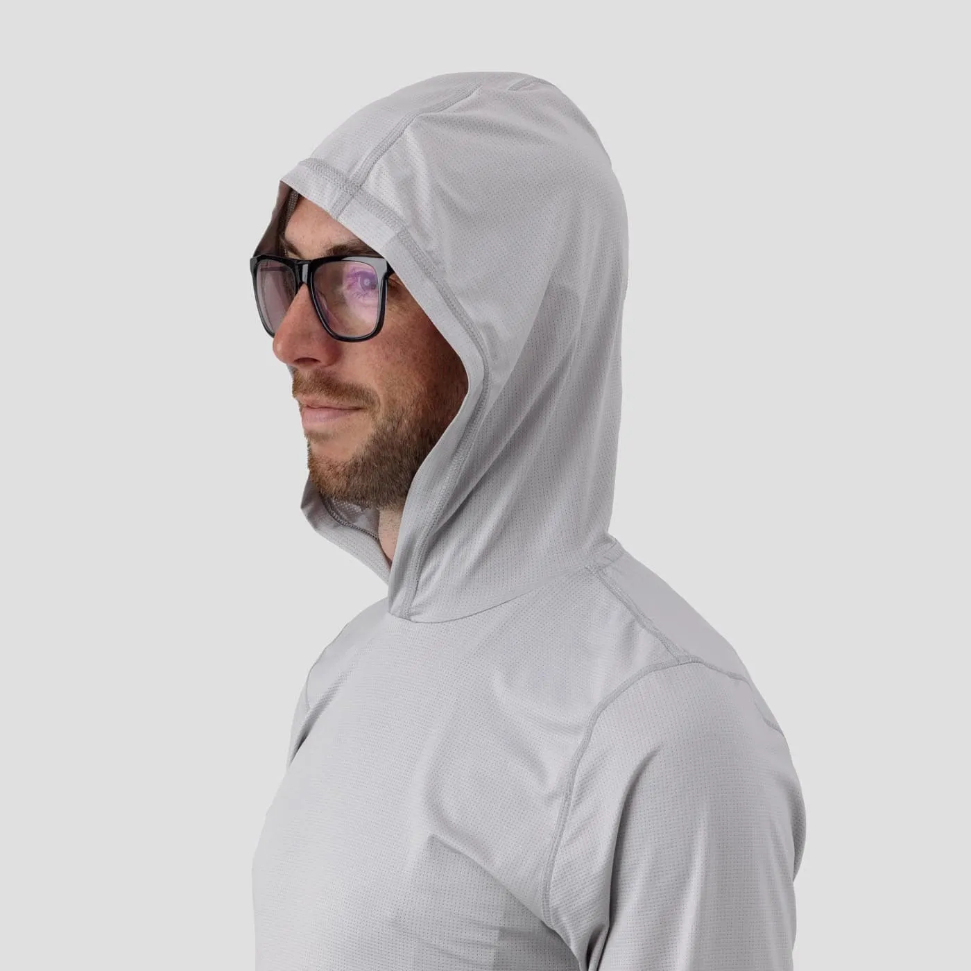 Men's UV Hooded Trail Shirt - Fog