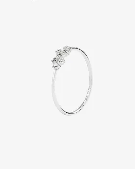 Milky Way drop ring silver