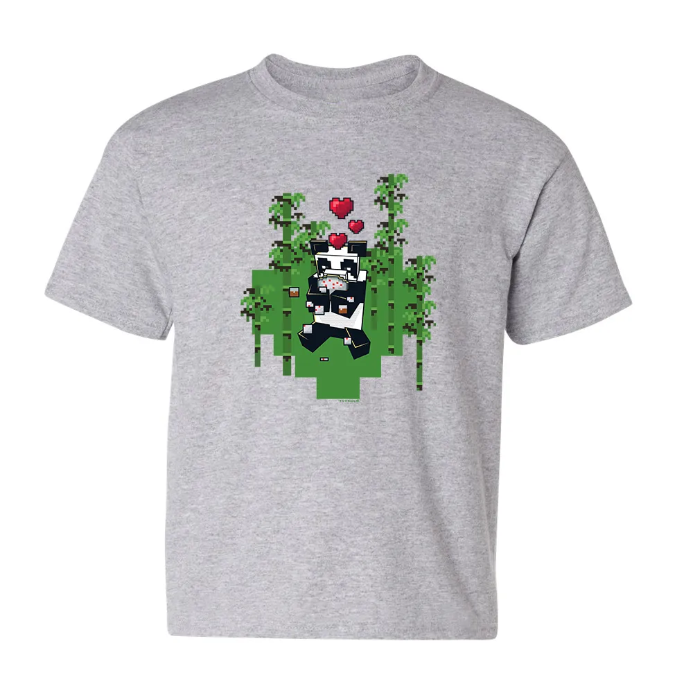 Minecraft Jolly Mobs Panda Kids Short Sleeve T-Shirt