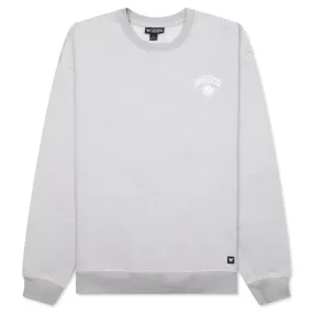 New York Knicks Puff Print Crew Fleece - Off-White