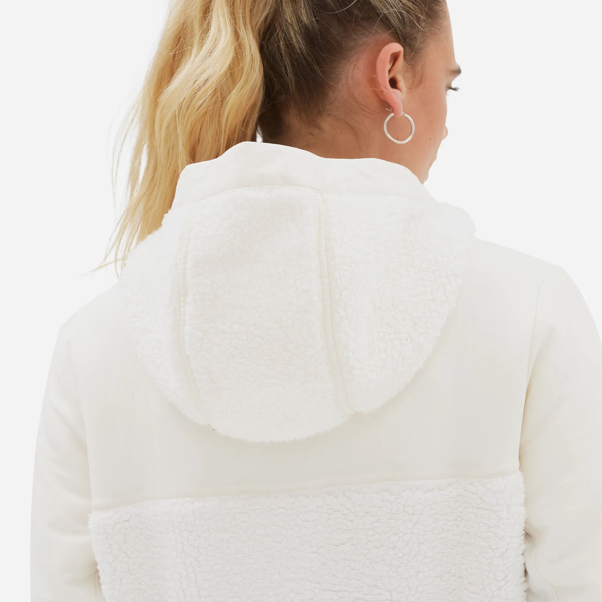 Áo Hoodie Nữ New Balance Q Speed Sherpa Anorak - Trắng
