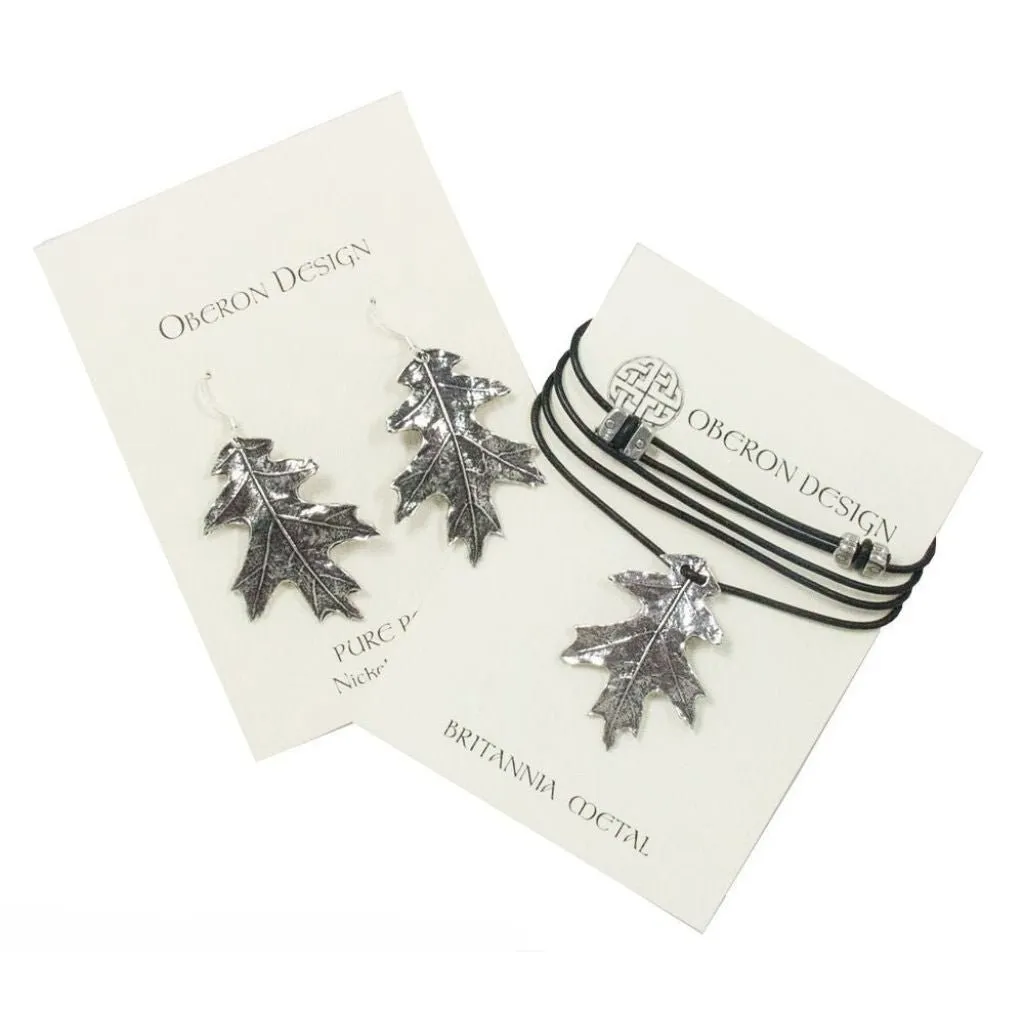 Oak Leaf Jewelry Set