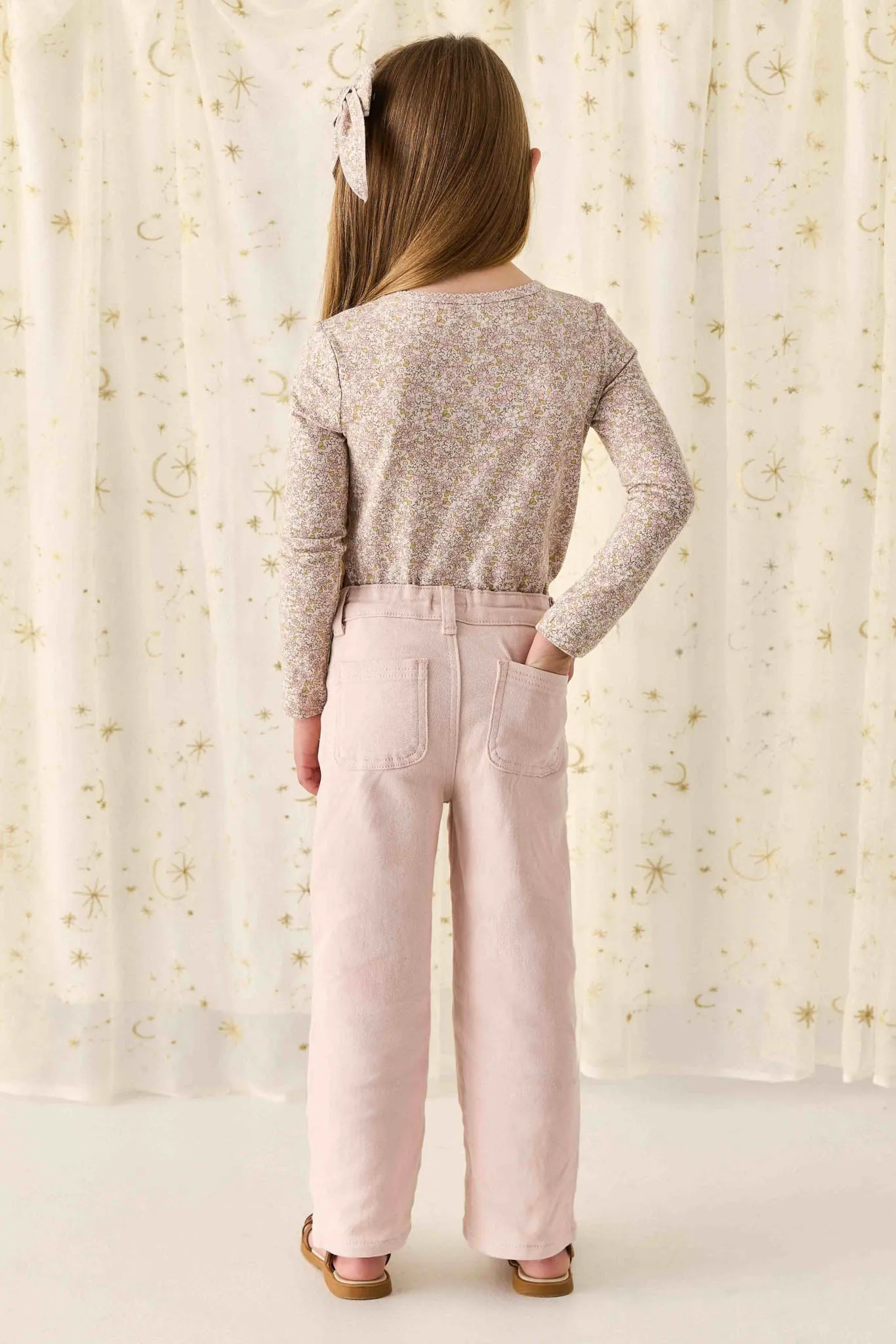 Organic Cotton Long Sleeve Top - Chloe Lilac