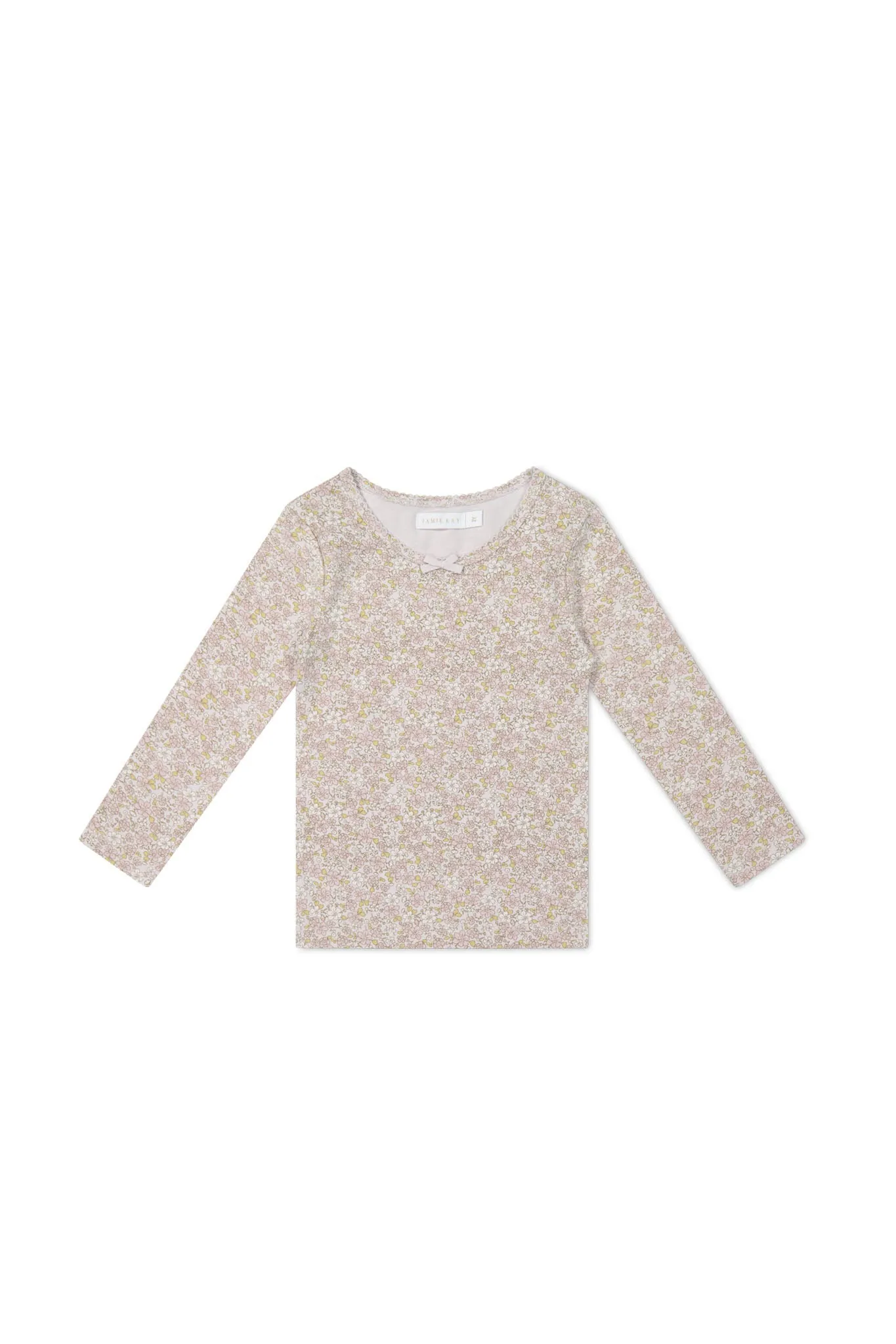 Organic Cotton Long Sleeve Top - Chloe Lilac