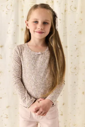 Organic Cotton Long Sleeve Top - Chloe Lilac