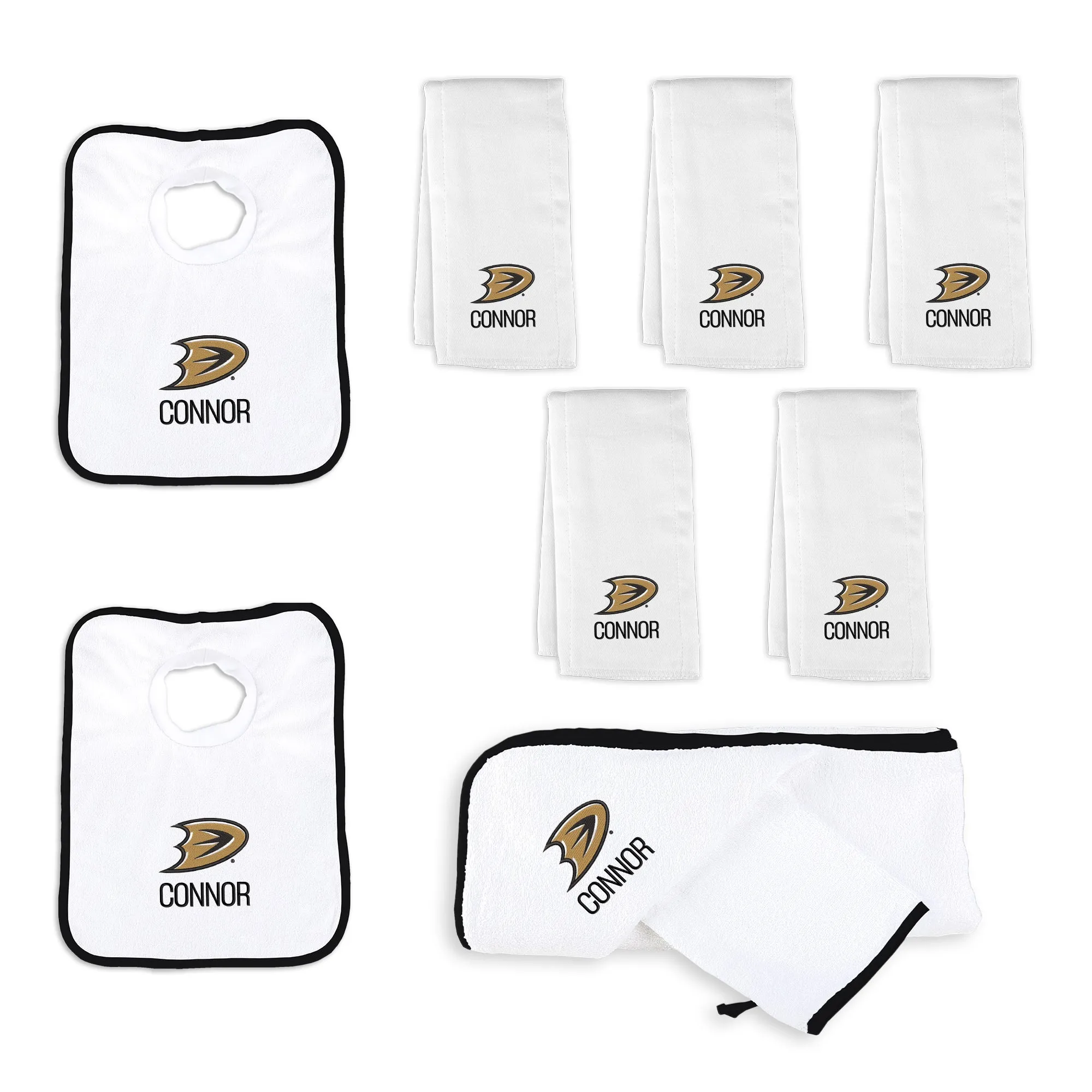 Personalized Anaheim Ducks Secondary Large Basket - 9 Items