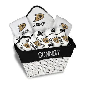 Personalized Anaheim Ducks Secondary Large Basket - 9 Items