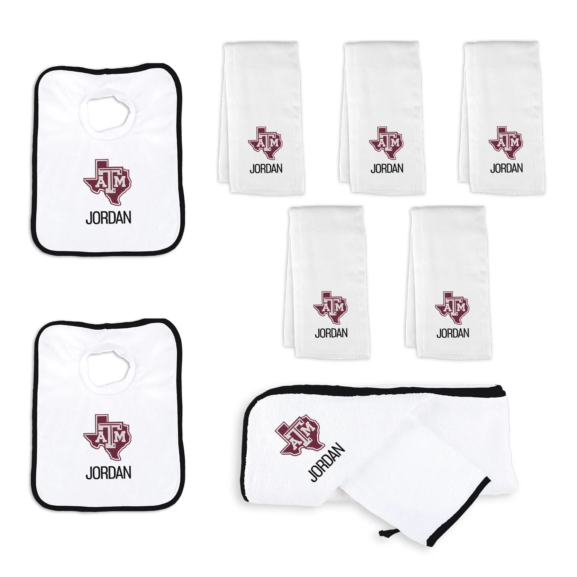 Personalized Texas A&M Aggies Texas Large Basket - 9 Items
