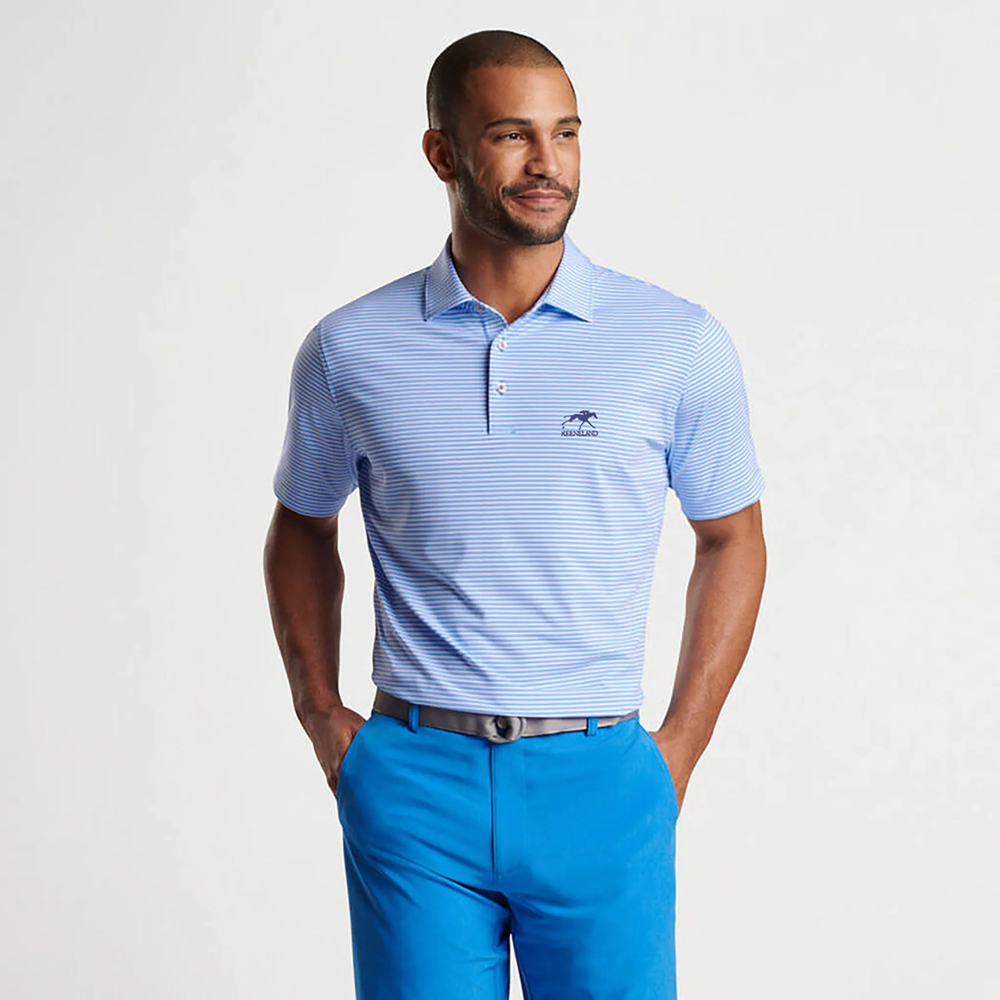 Peter Millar Keeneland Men's Cedar Performance Polo