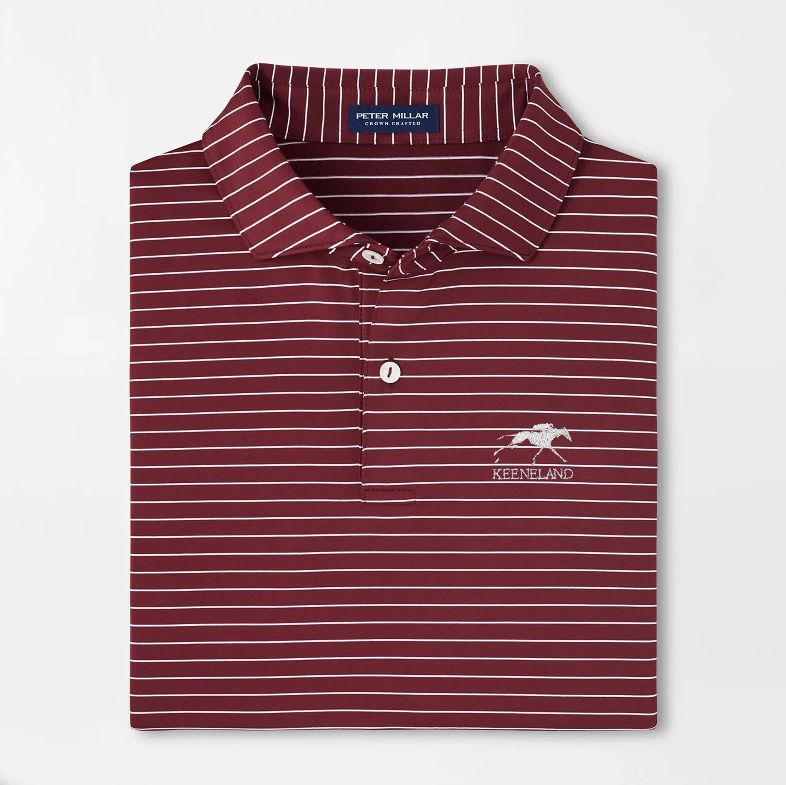 Peter Millar Keeneland Men's Duet Performance Stripe Polo