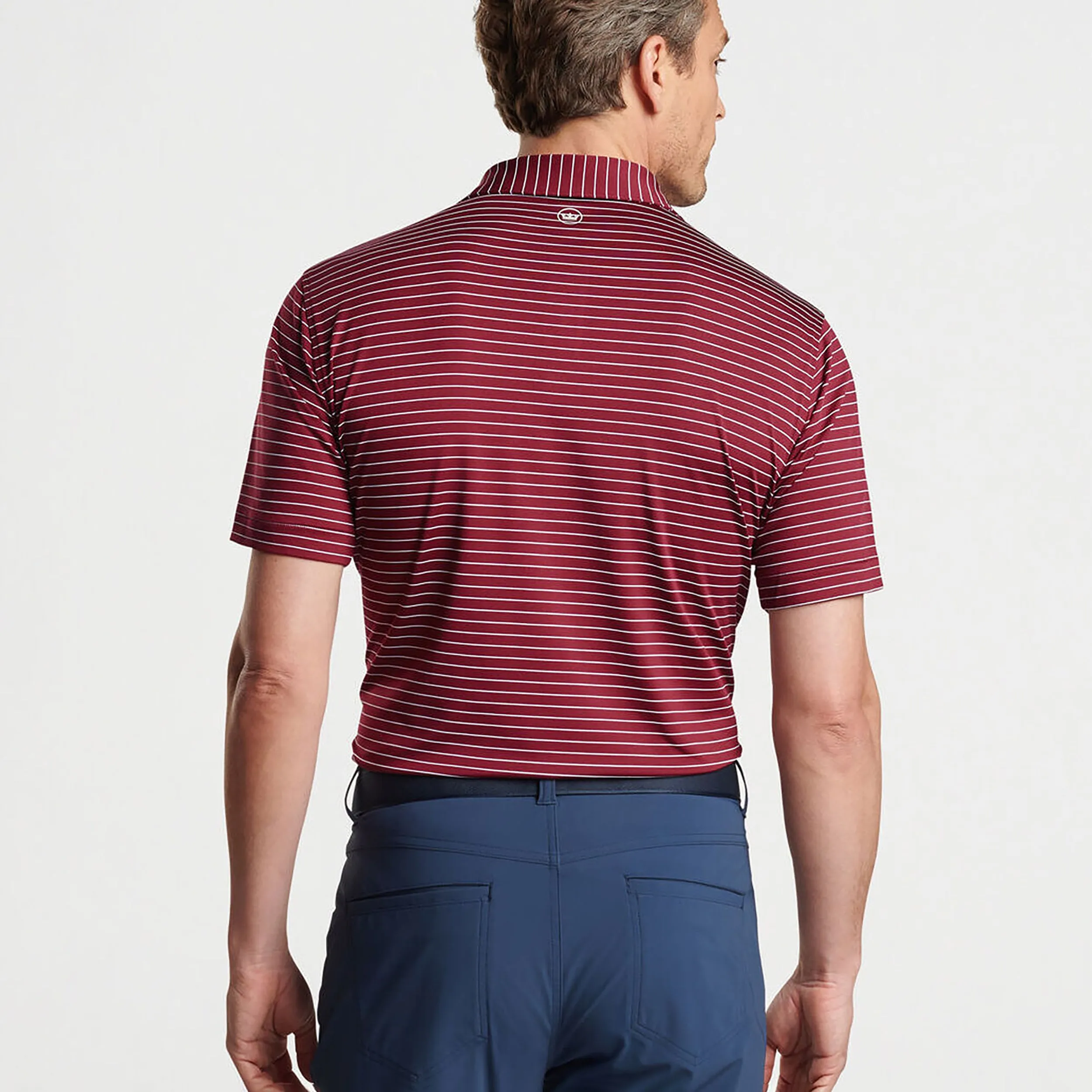 Peter Millar Keeneland Men's Duet Performance Stripe Polo