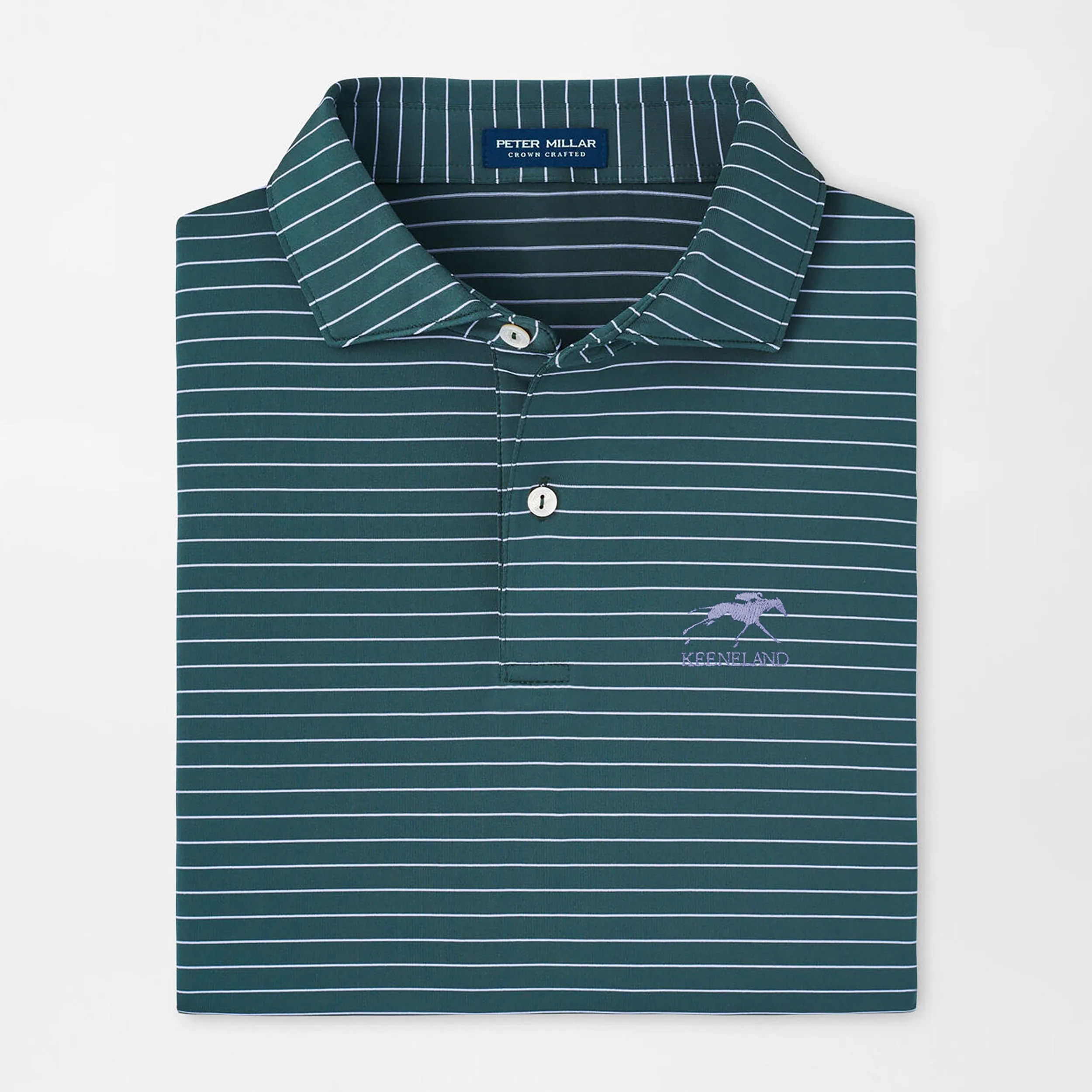 Peter Millar Keeneland Men's Duet Performance Stripe Polo