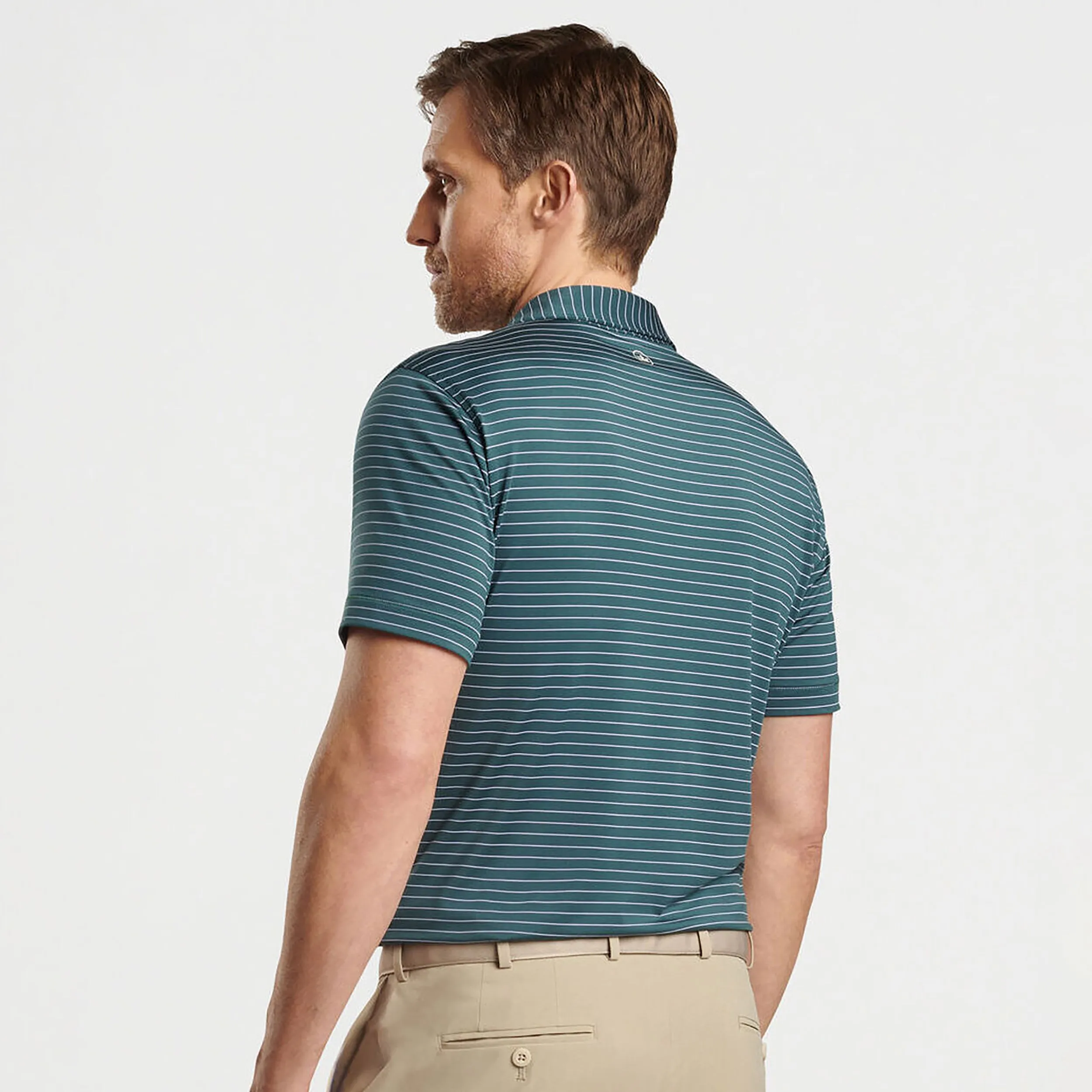 Peter Millar Keeneland Men's Duet Performance Stripe Polo
