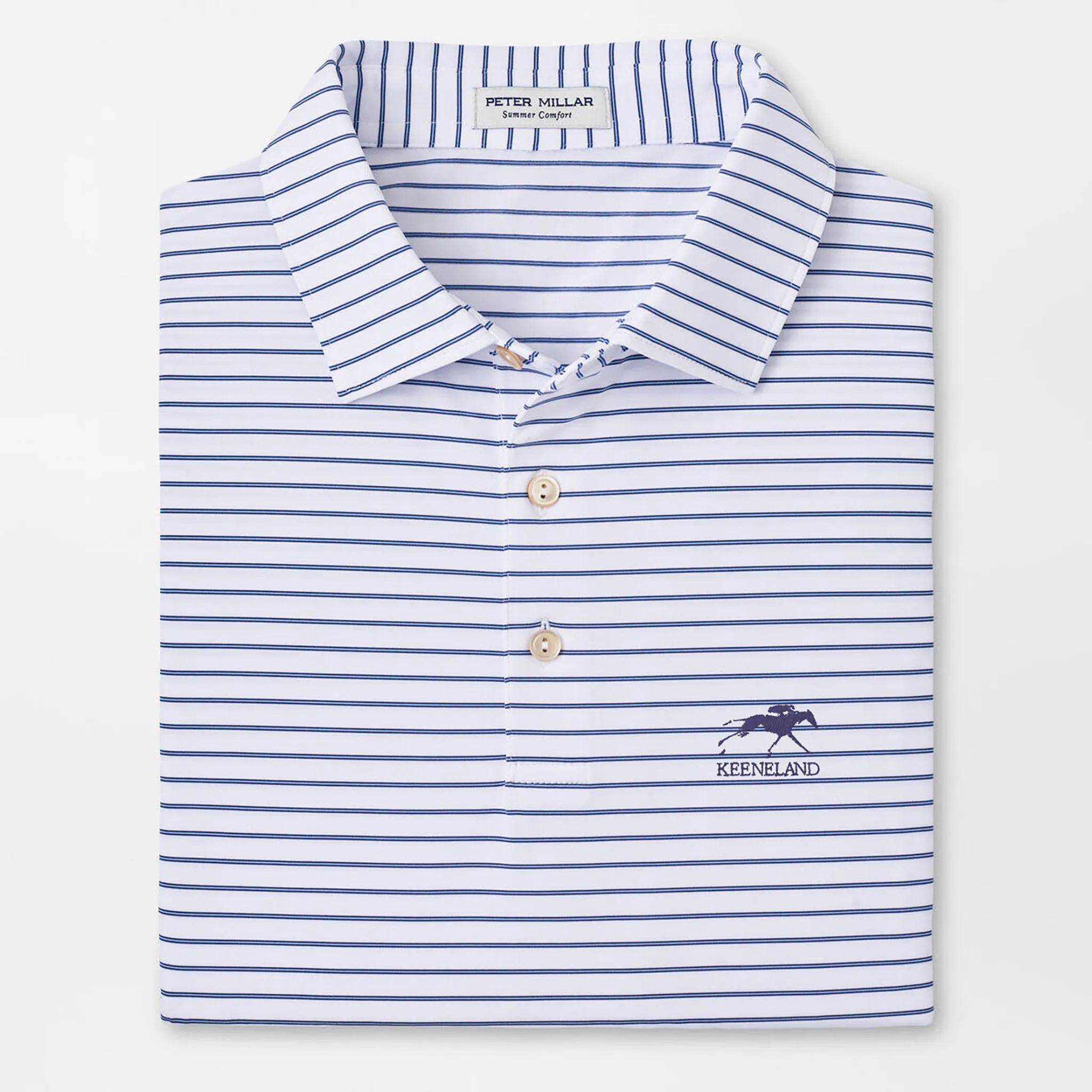 Peter Millar Keeneland Men's UK Drum Stripe Performance Polo