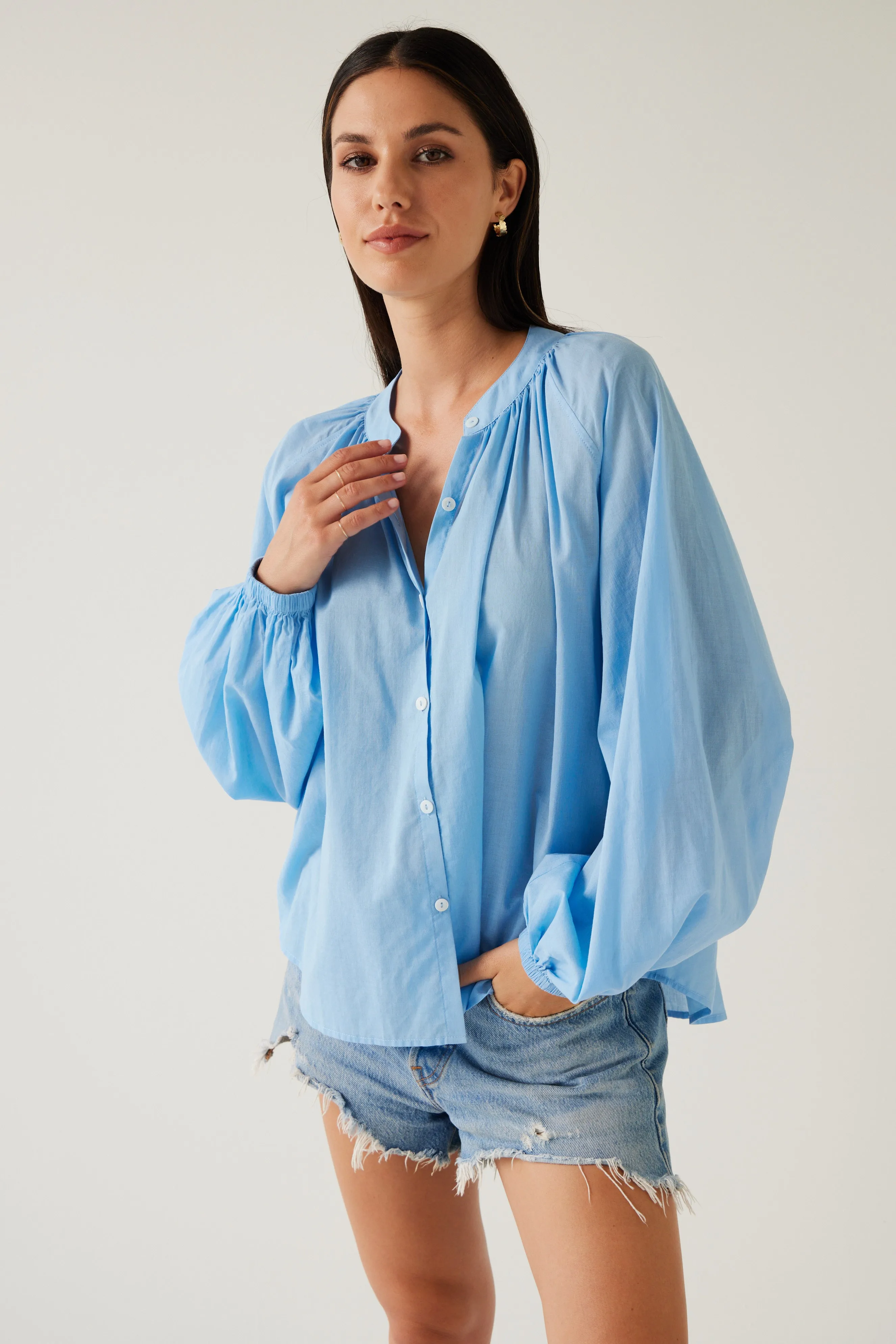 Pioneer Top  Sky Blue