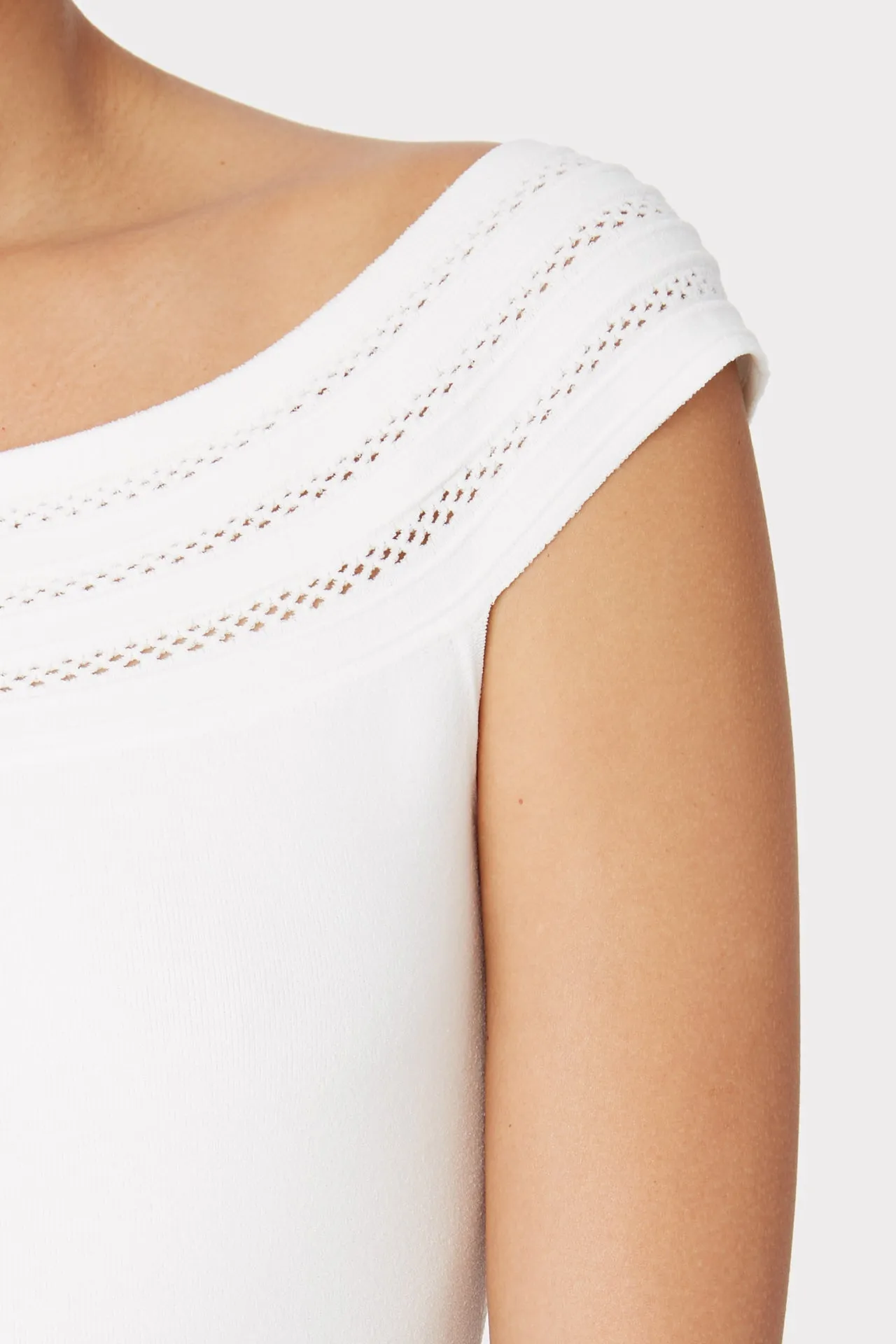 Pointelle Band Tank