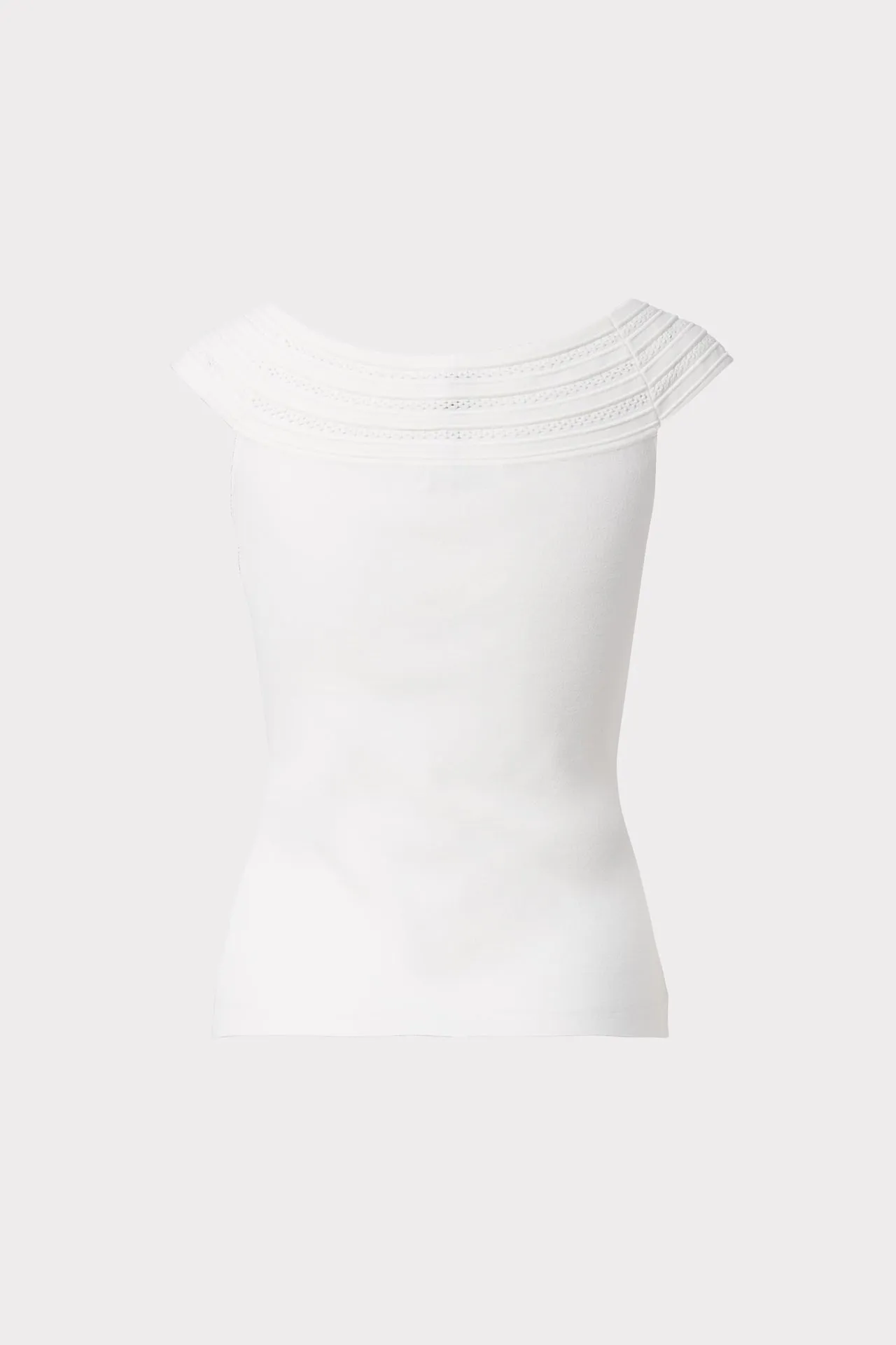 Pointelle Band Tank