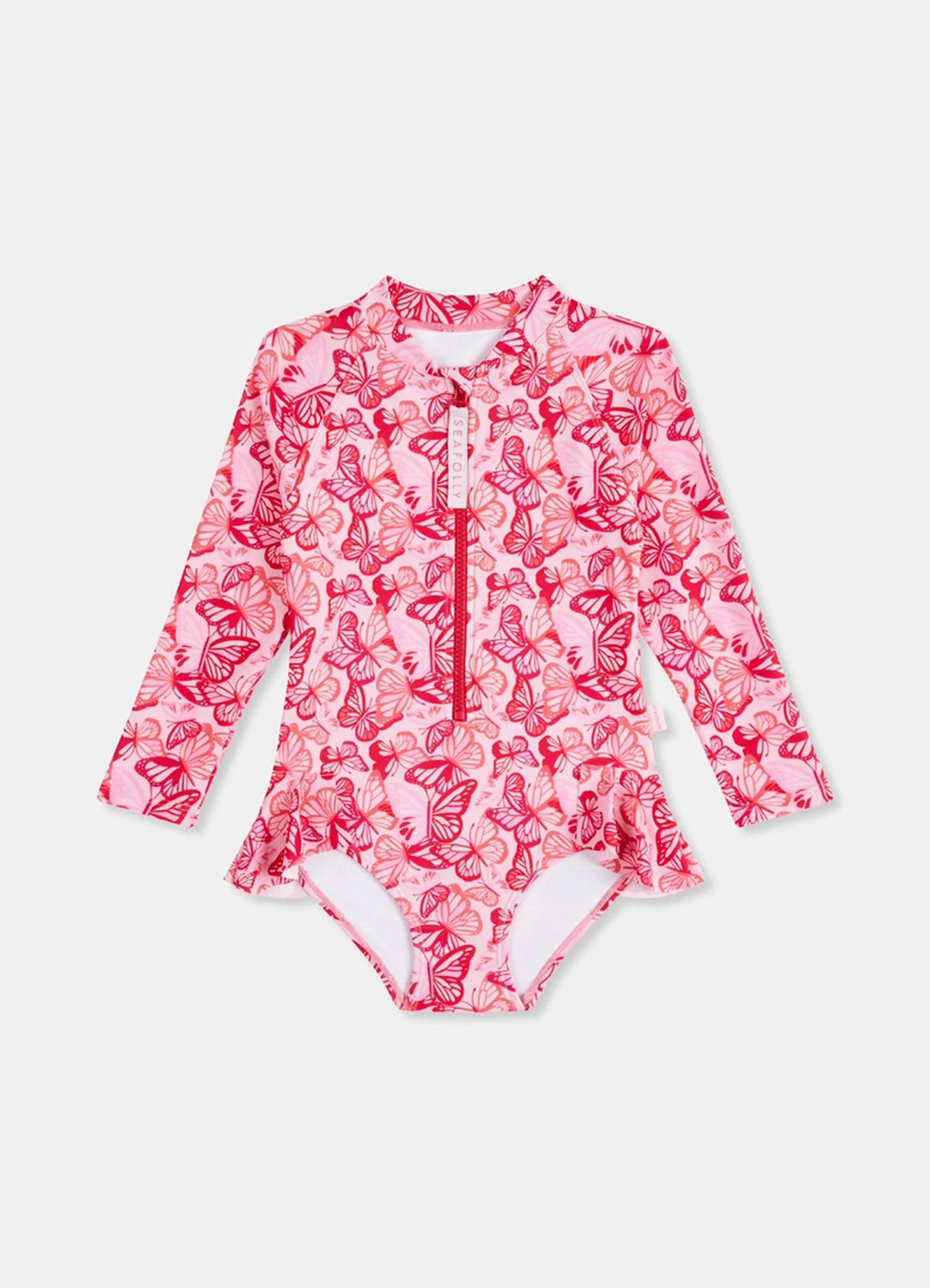 Poolside Girls Fluted Leg Paddlesuit - Butterfly