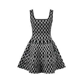 Pre Order:  Short Patterned A-Line Dress