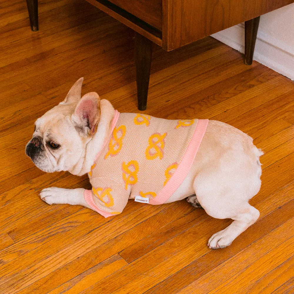 Pretzel Bite Sweater - Pink