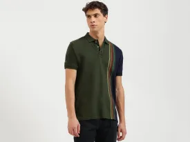 Regular Fit Collared Color Block Polo T-Shirt