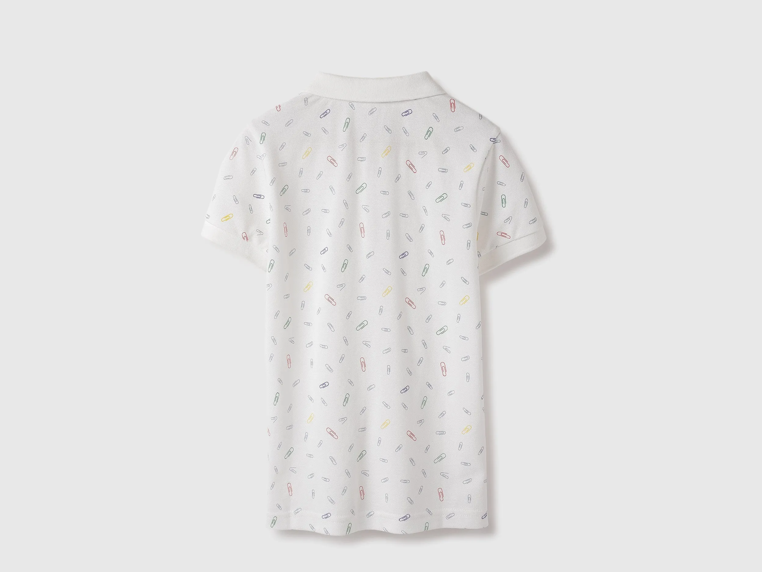 Regular Fit Polo Neck Printed Tshirt