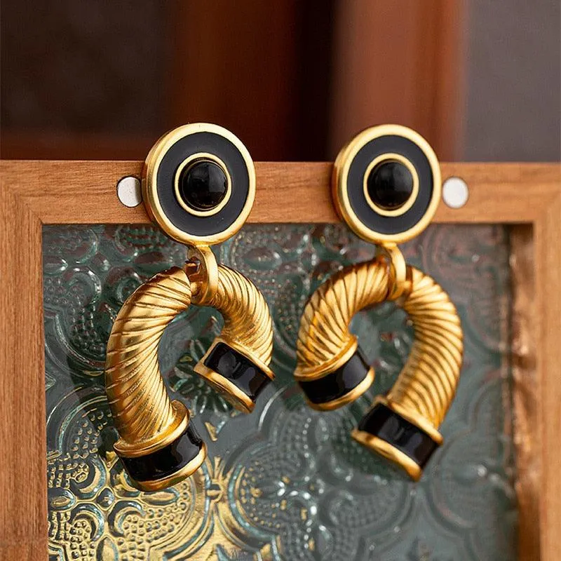 Retro Twist Earrings