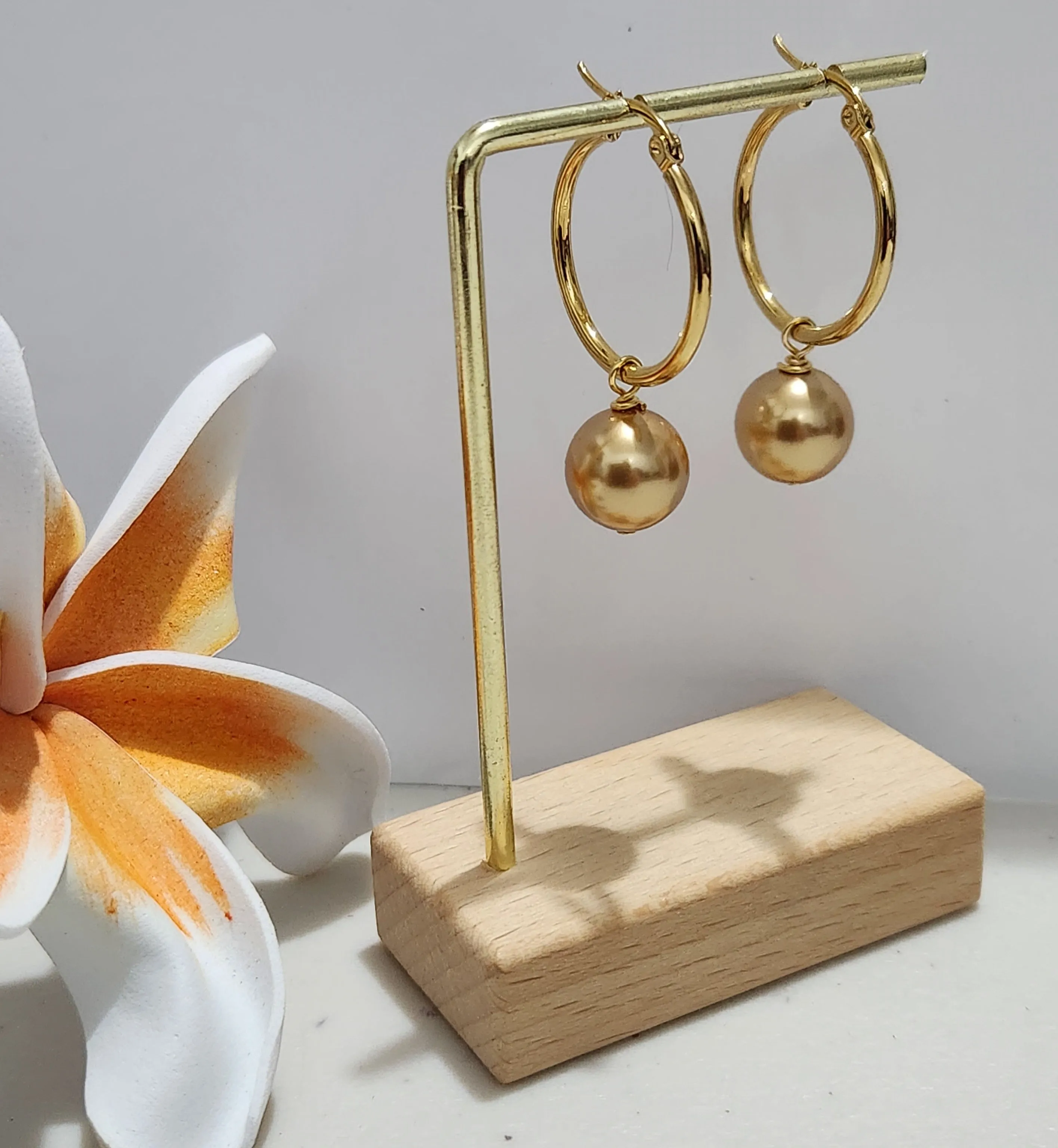 Roselilly - Premium Double Gold Swarovski Pearls Set