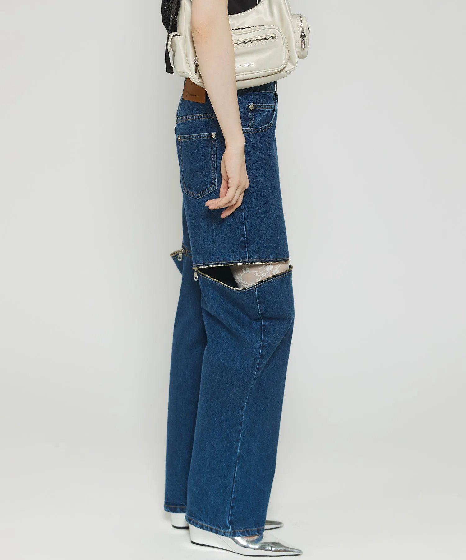 Side Slash Denim Pants