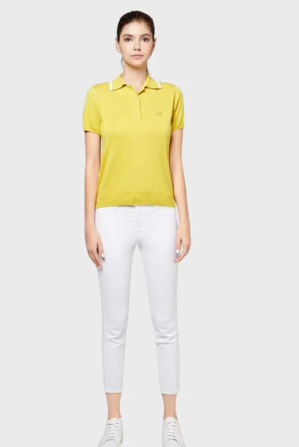 Silk Cashmere Polo T-Shirt