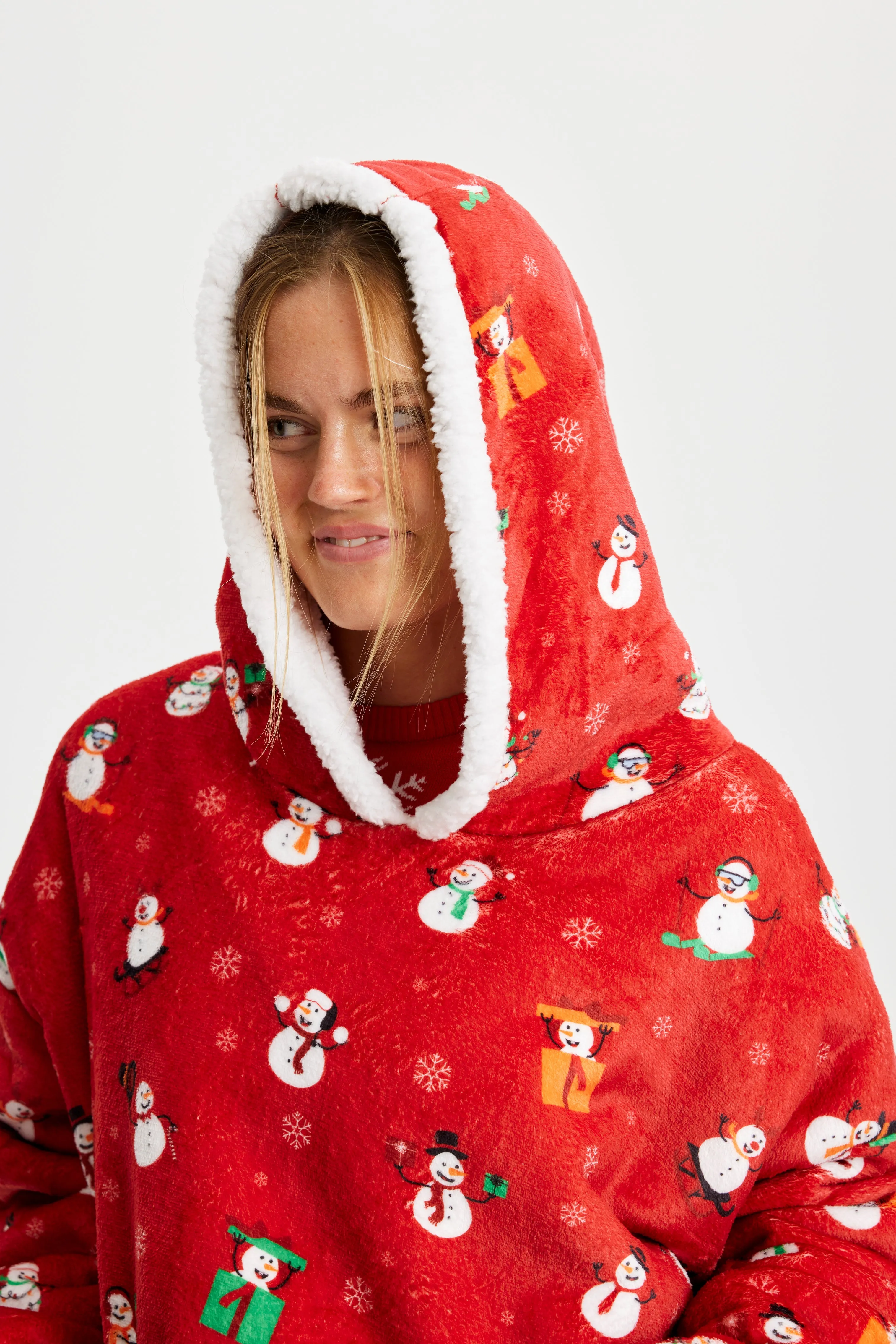 Snemand Dreamhoodie Rød - Voksen