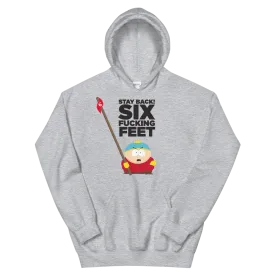 South Park Cartman Six Feet Back Fleece Hooded Sweatshirt