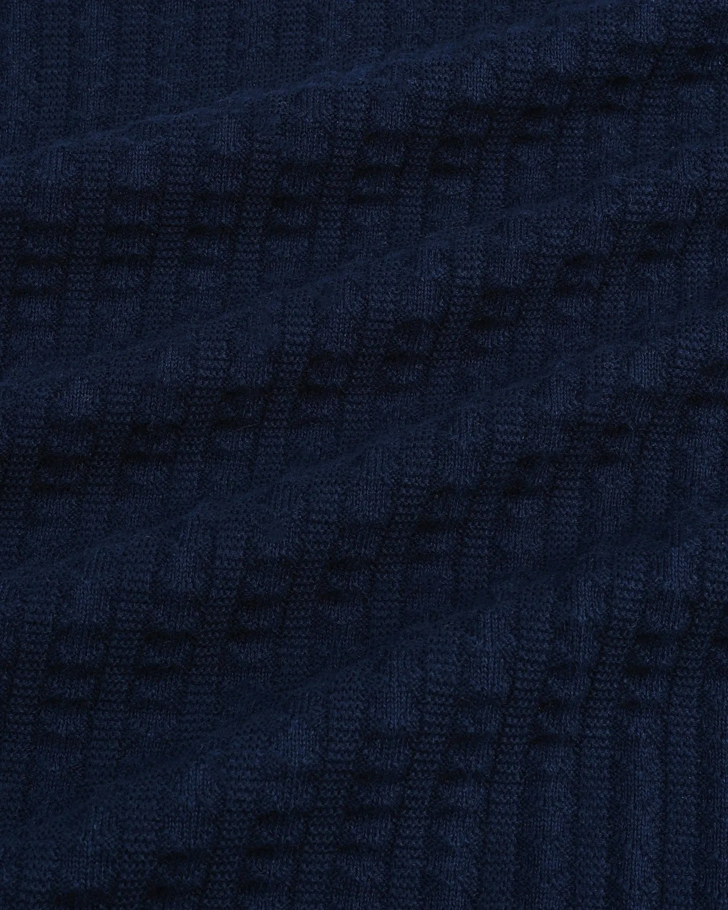 Spectra NavyBlue Knitted Cotton Polo T-Shirt