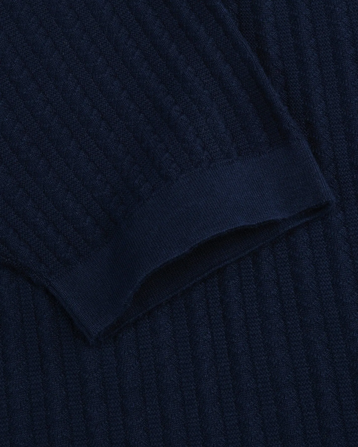 Spectra NavyBlue Knitted Cotton Polo T-Shirt