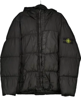 Stone Island Black Hooded Down Jacket UK XXXL