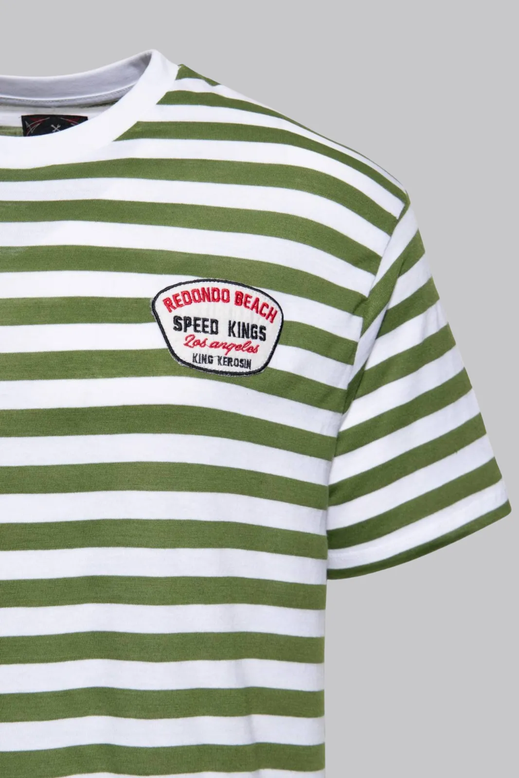 Striped Shirt Speed Kings - Green & White (Men's Fit)