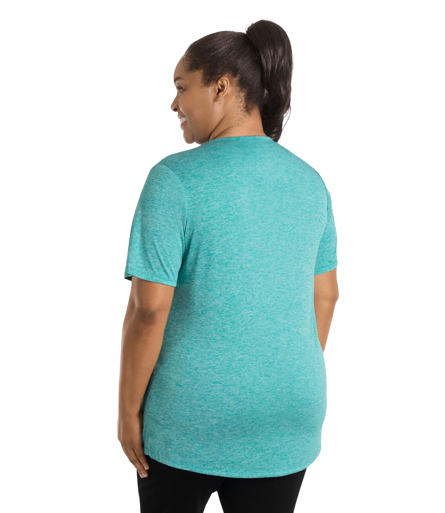 SunLite Scoop Neck Short Sleeve Top