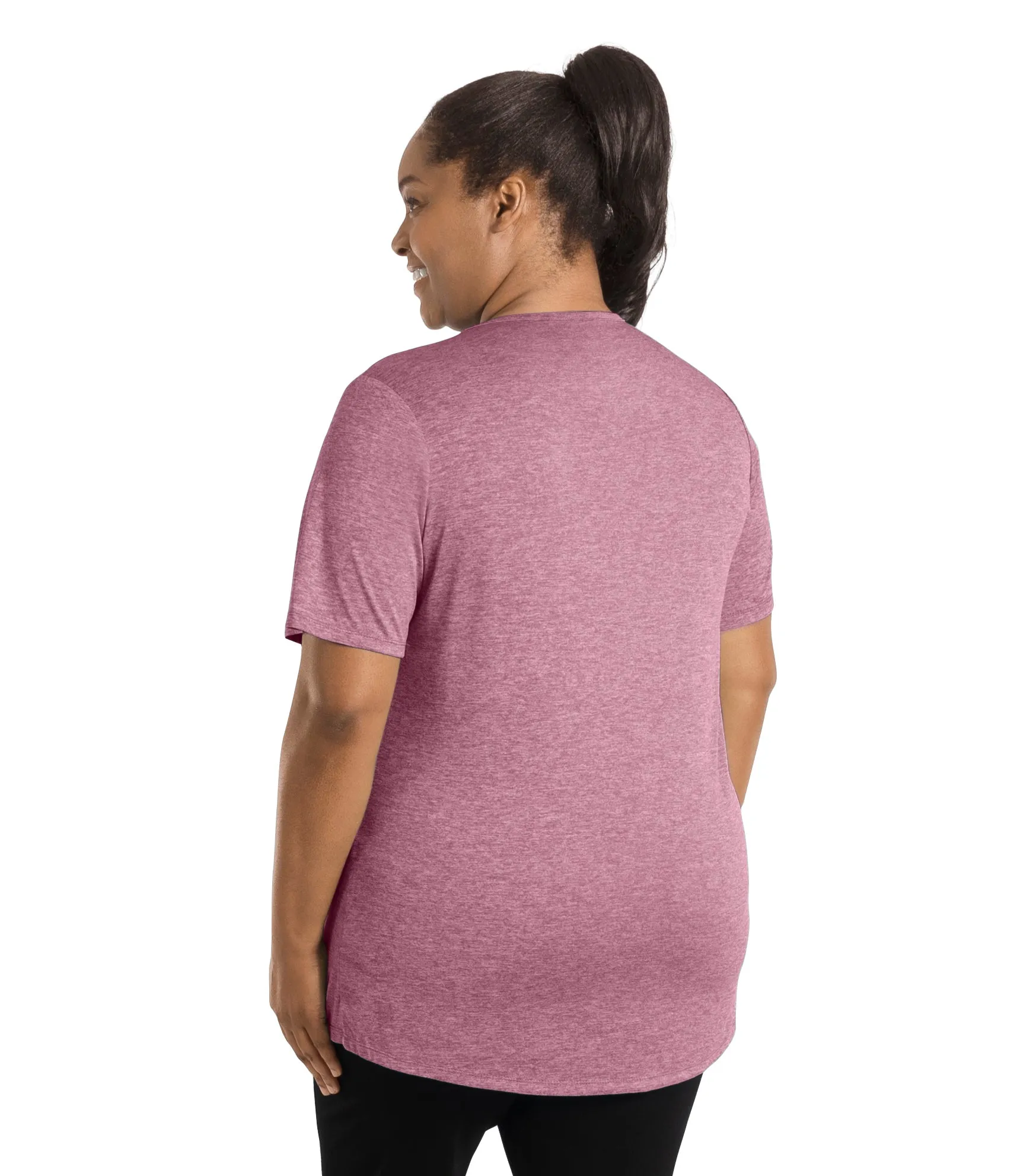SunLite Scoop Neck Short Sleeve Top