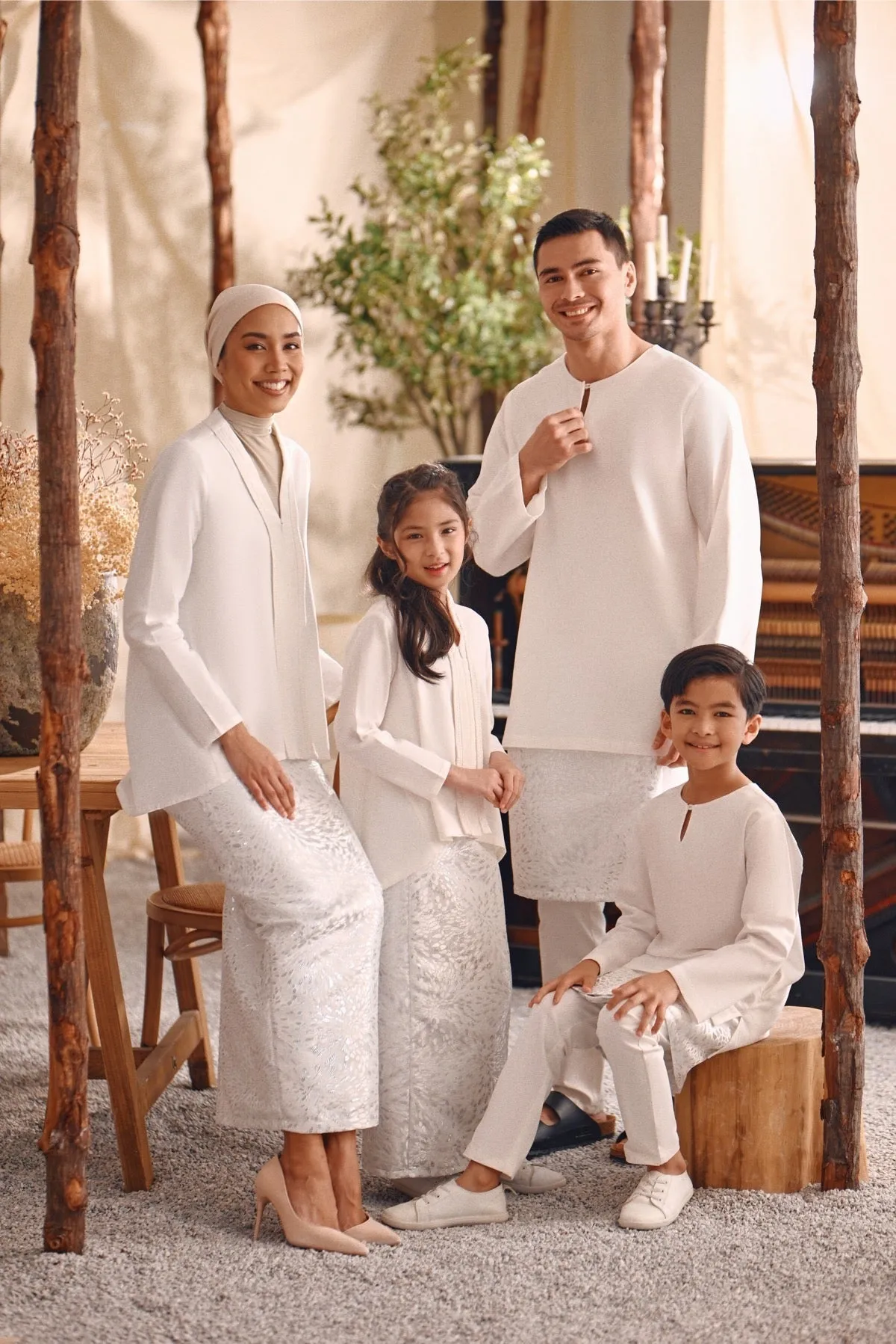 The Bayu Jacquard Skirt - Spring Ice