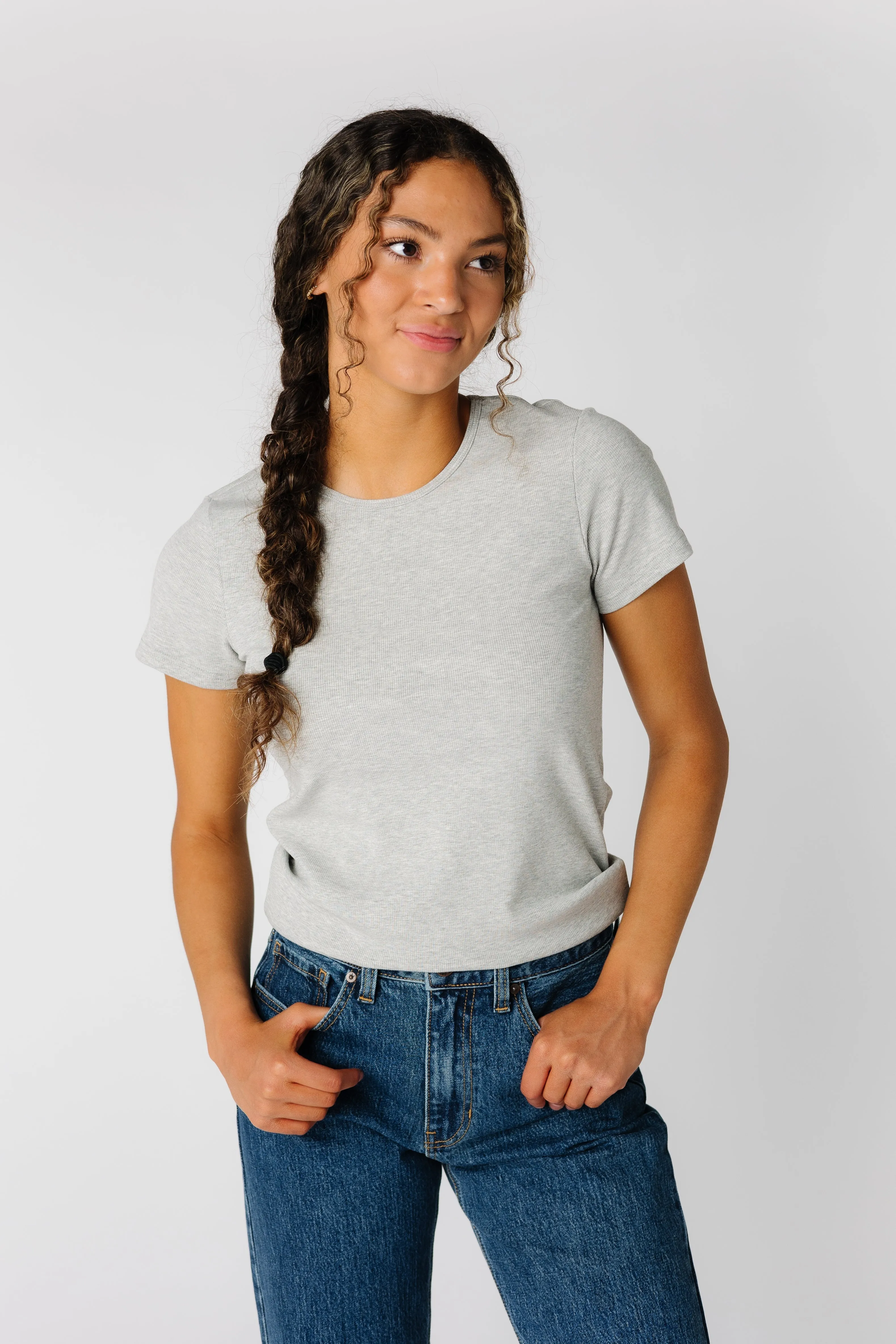 The Reese Top - Heather Grey