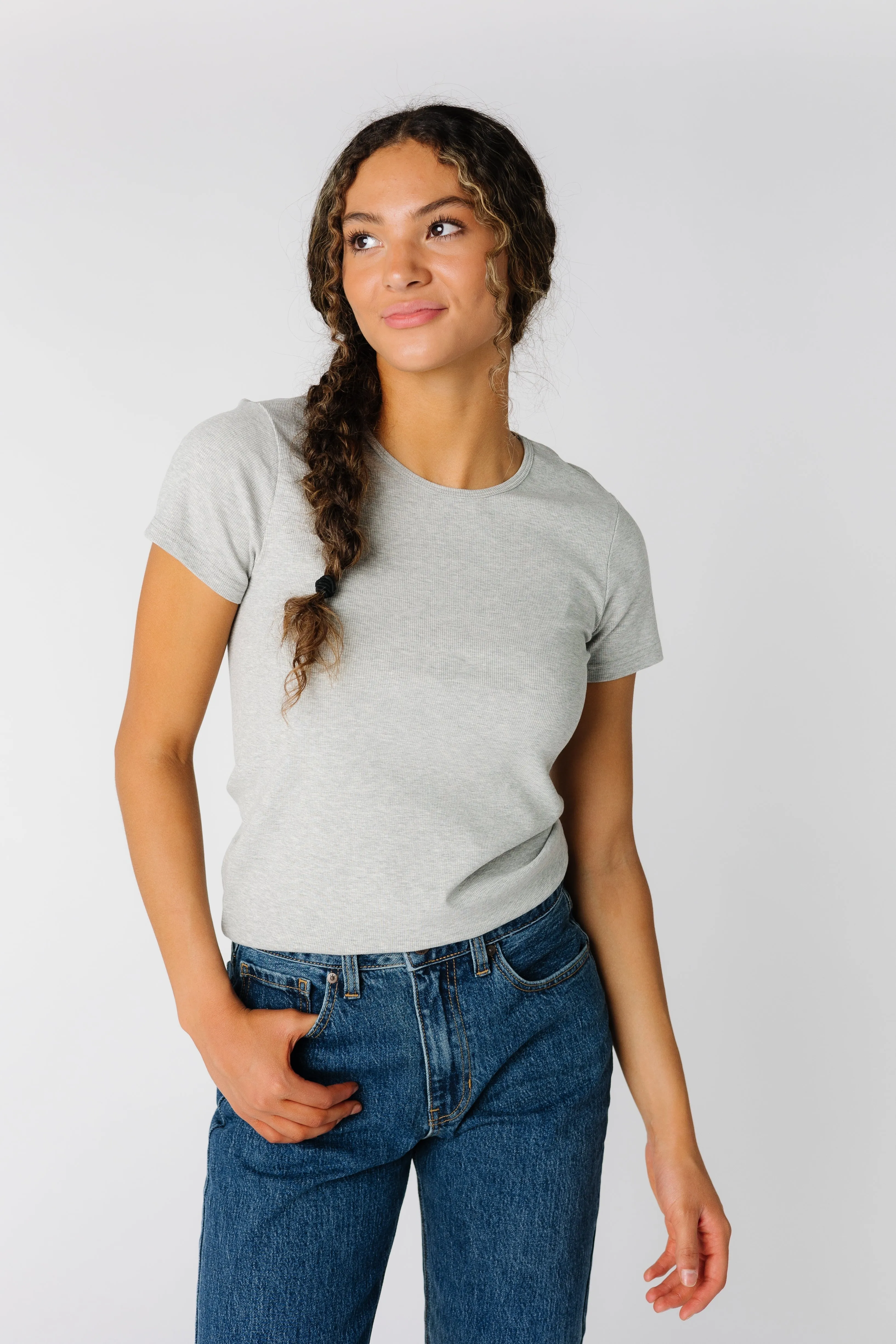 The Reese Top - Heather Grey