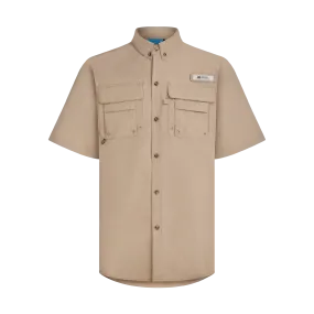 THE SPF BAHAMIANO SHIRT SHORT SLEEVE -TAUPE