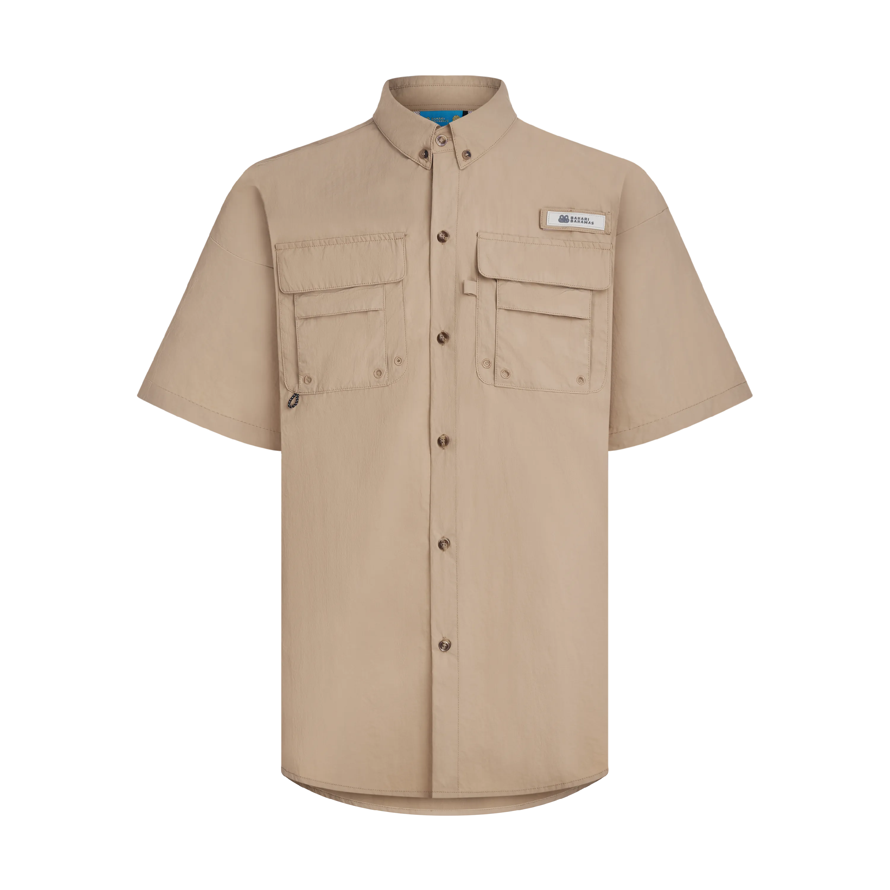 THE SPF BAHAMIANO SHIRT SHORT SLEEVE -TAUPE